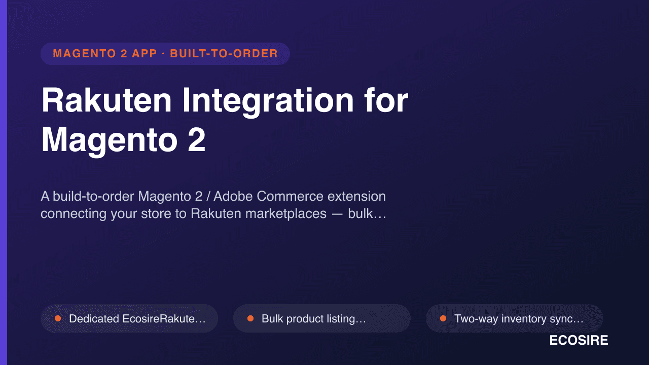 Rakuten Integration for Magento 2