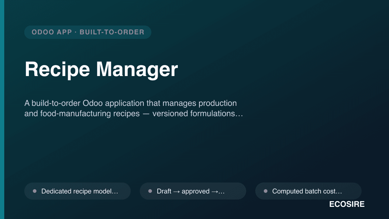 Recipe Manager