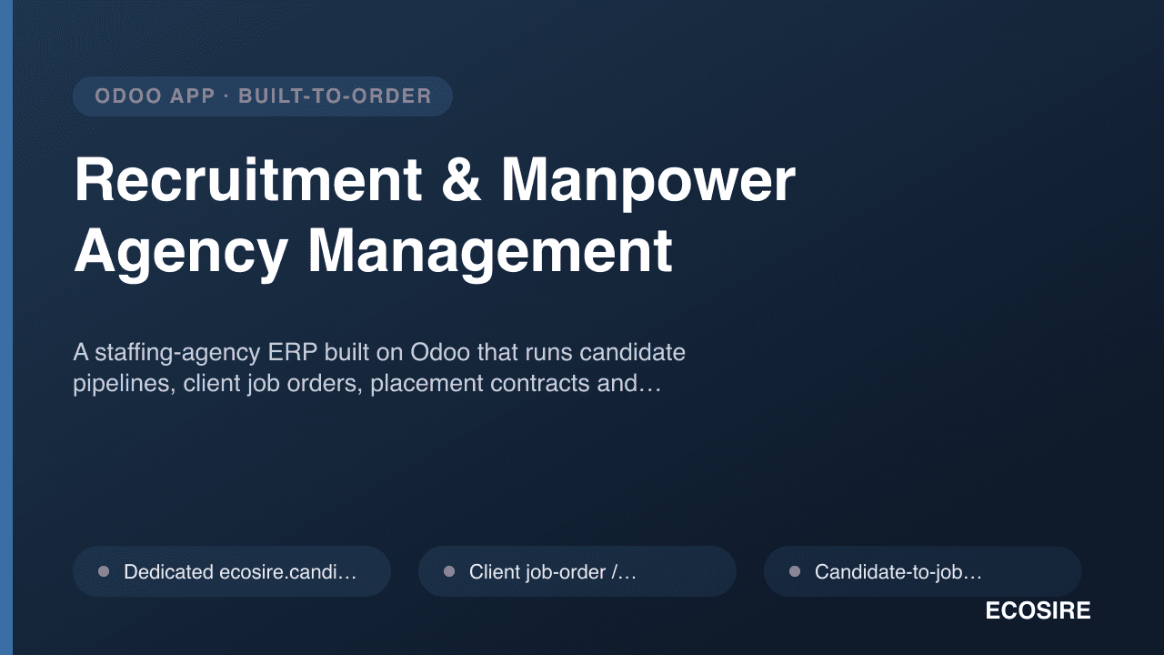 Recruitment & Manpower Agency Management