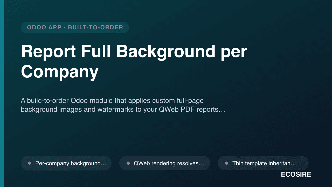 Report Full Background per Company