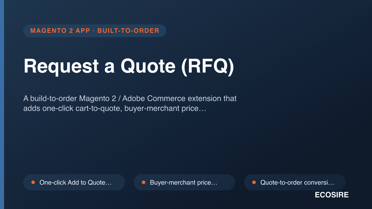 Request a Quote (RFQ)