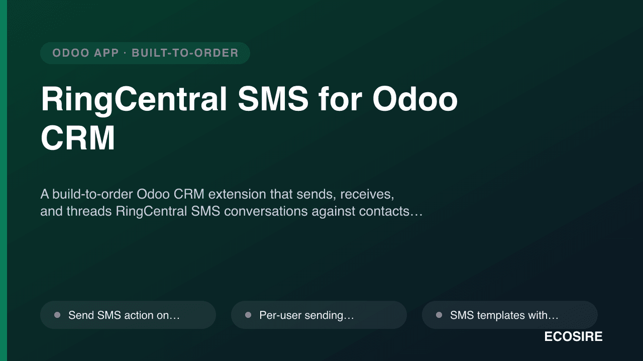 RingCentral SMS for Odoo CRM