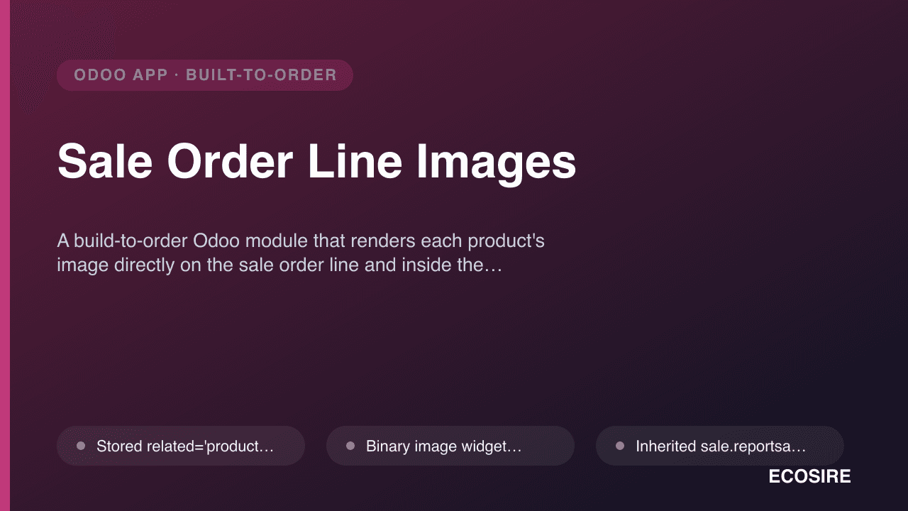 Sale Order Line Images