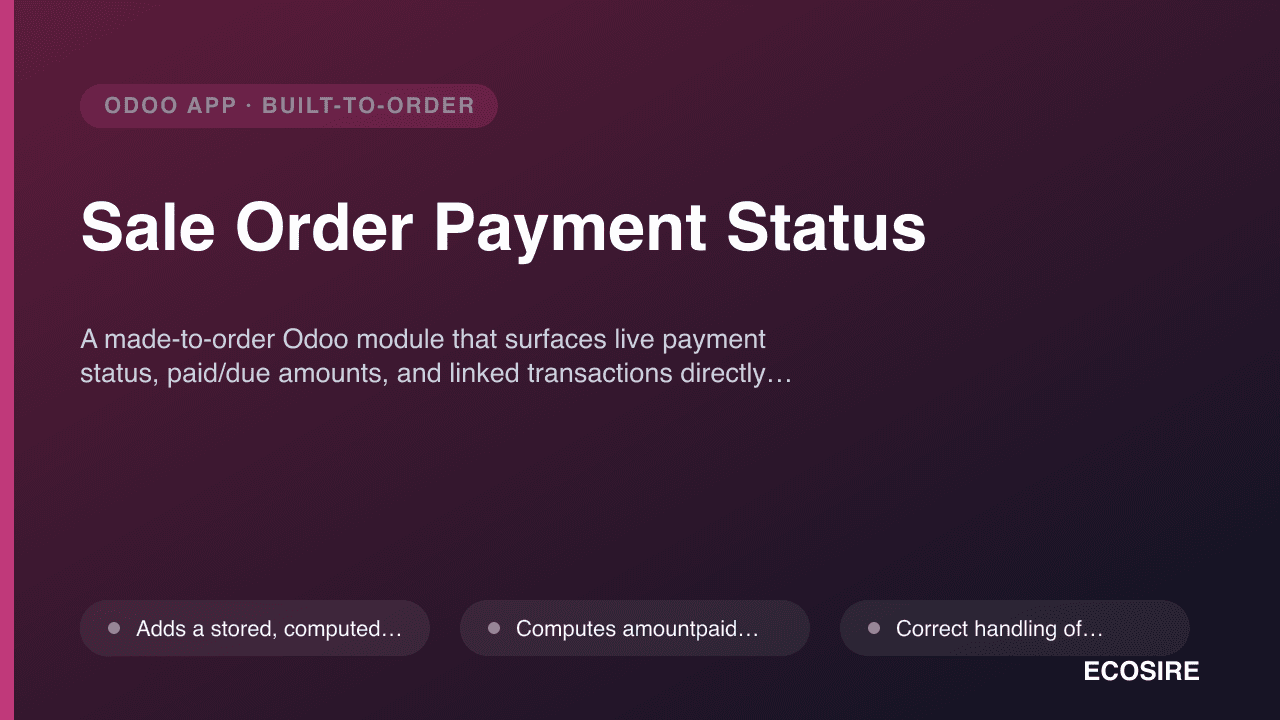 Sale Order Payment Status