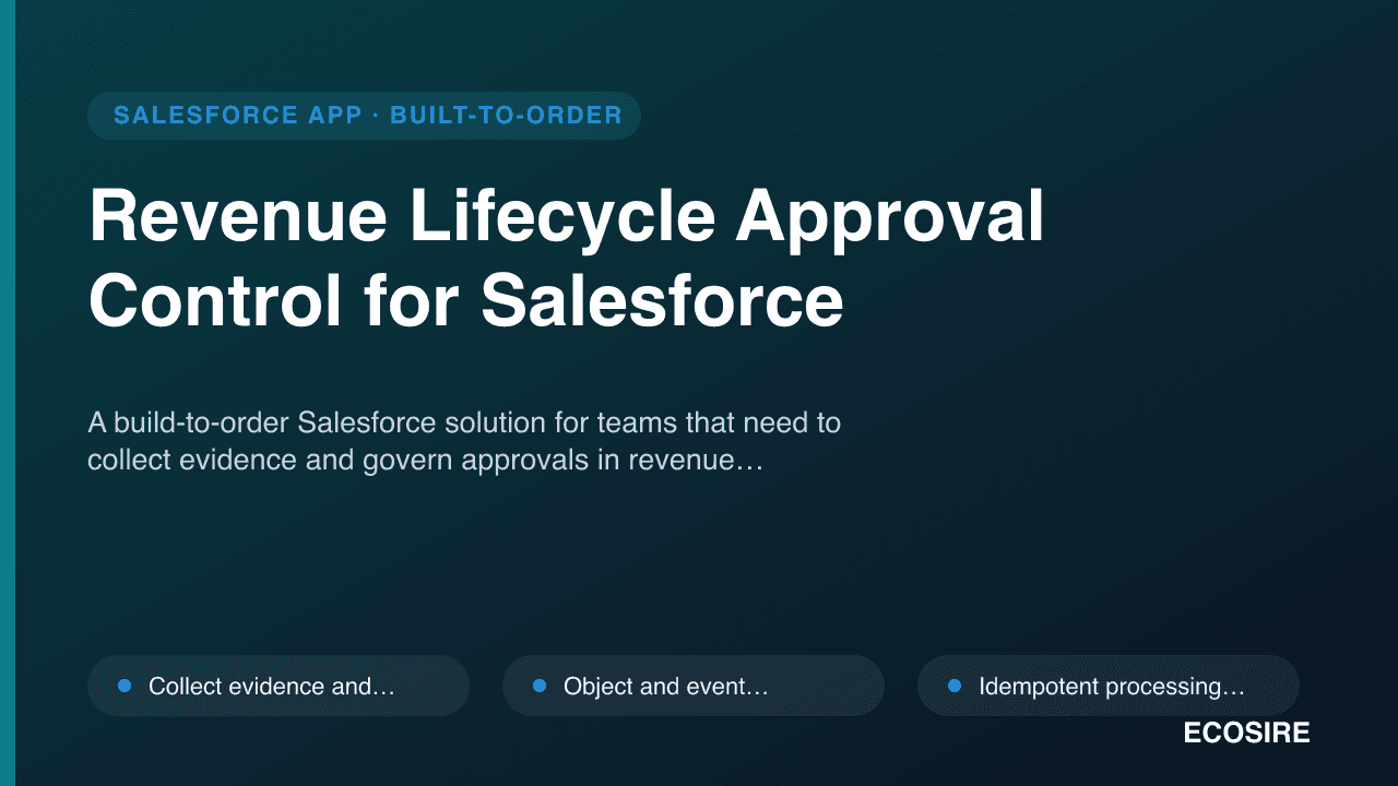Revenue Lifecycle Approval Control for Salesforce