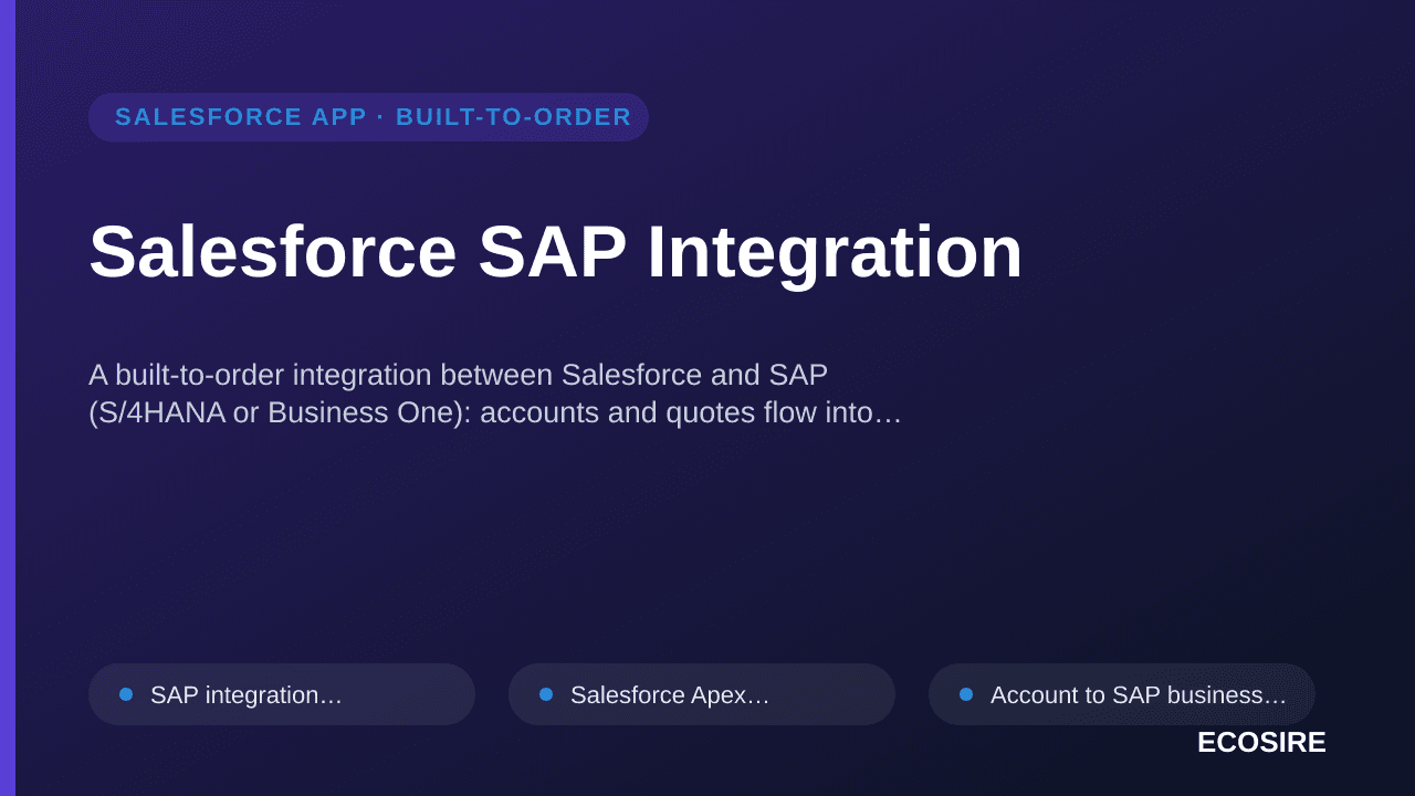 Salesforce SAP Integration