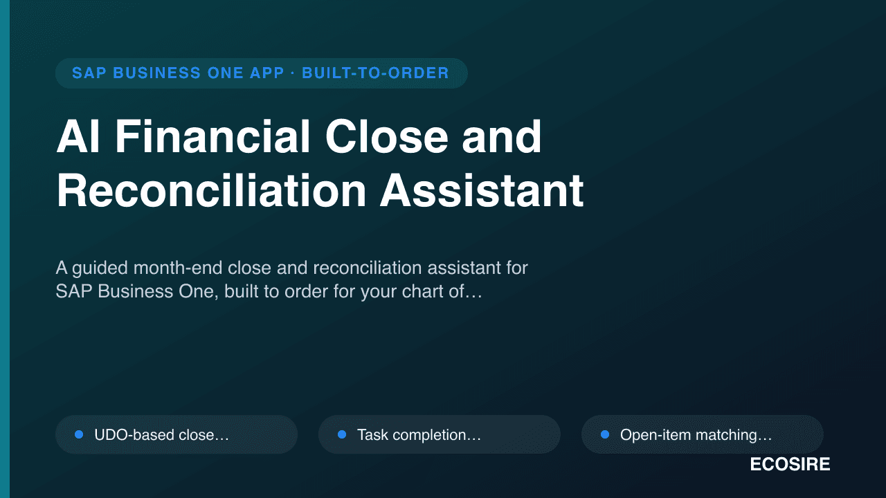AI Financial Close and Reconciliation Assistant