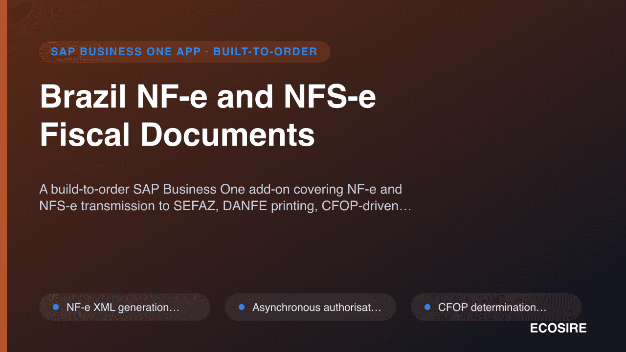 Brazil NF-e and NFS-e Fiscal Documents