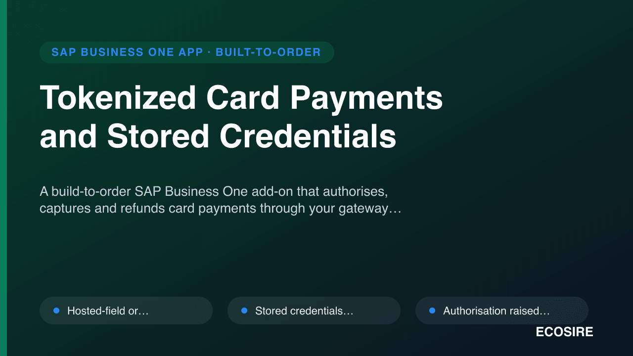 Tokenized Card Payments and Stored Credentials