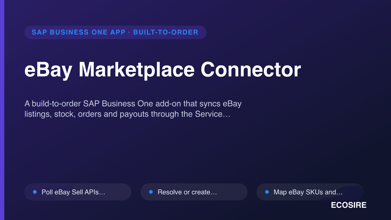 eBay Marketplace Connector