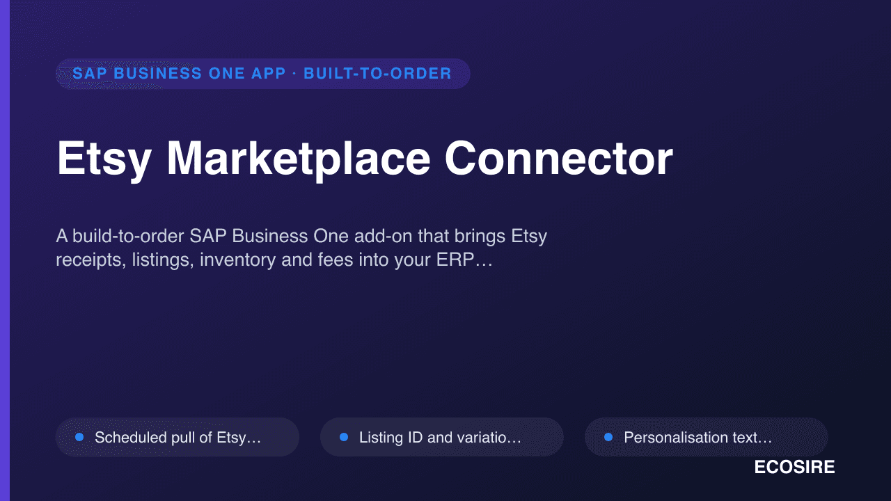 Etsy Marketplace Connector