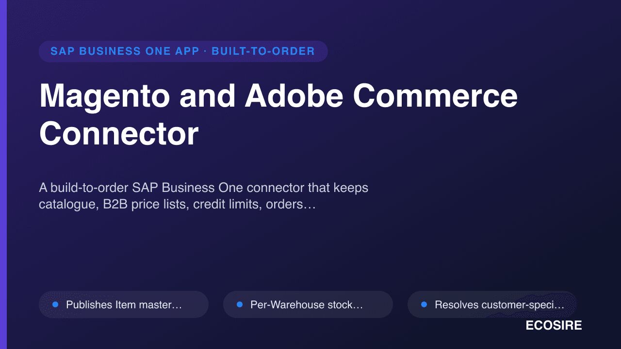 Magento and Adobe Commerce Connector
