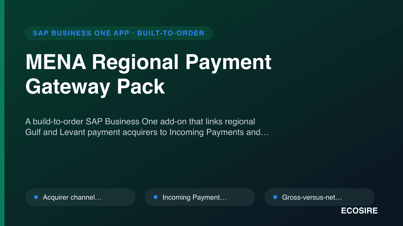 MENA Regional Payment Gateway Pack