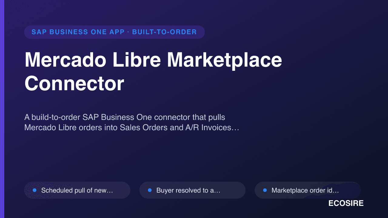 Mercado Libre Marketplace Connector