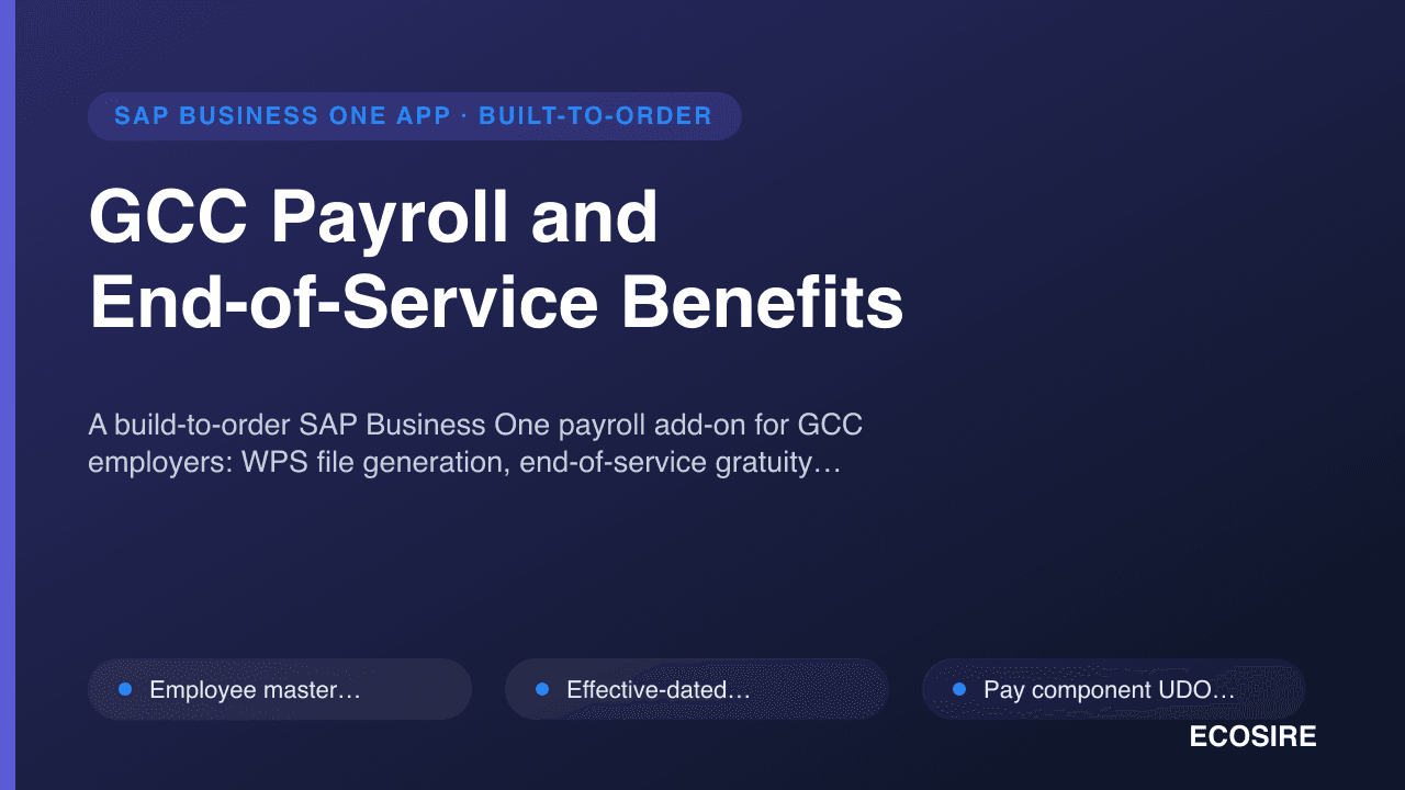 GCC Payroll and End-of-Service Benefits