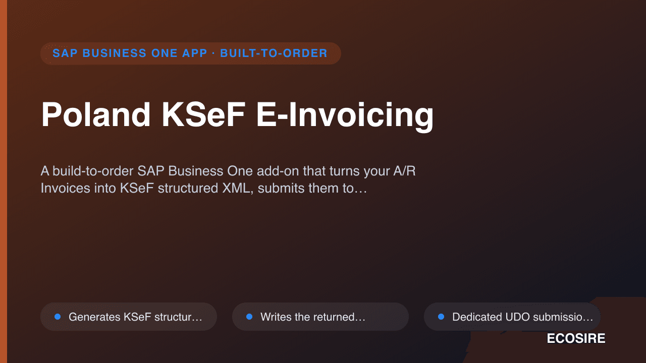 Poland KSeF E-Invoicing