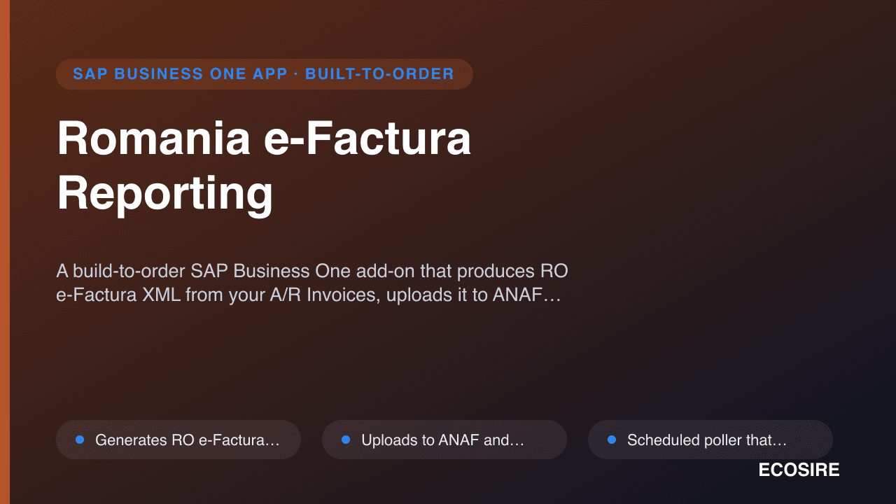 Romania e-Factura Reporting