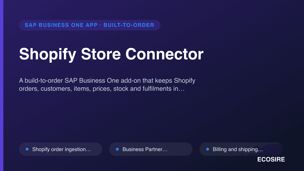 Shopify Store Connector