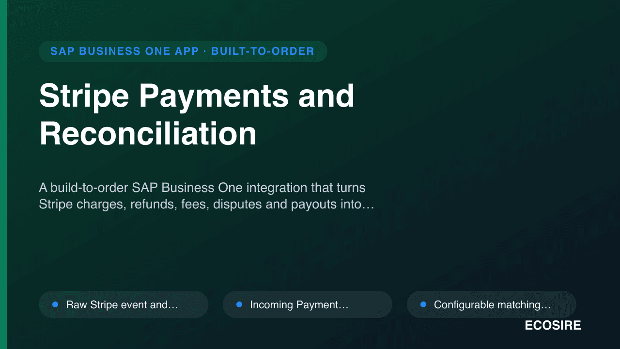 Stripe Payments and Reconciliation