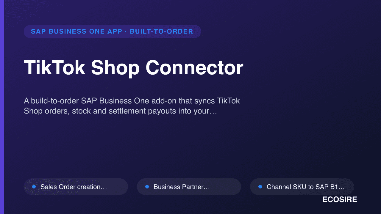 TikTok Shop Connector