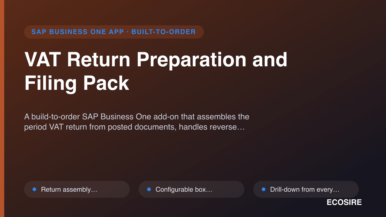 VAT Return Preparation and Filing Pack