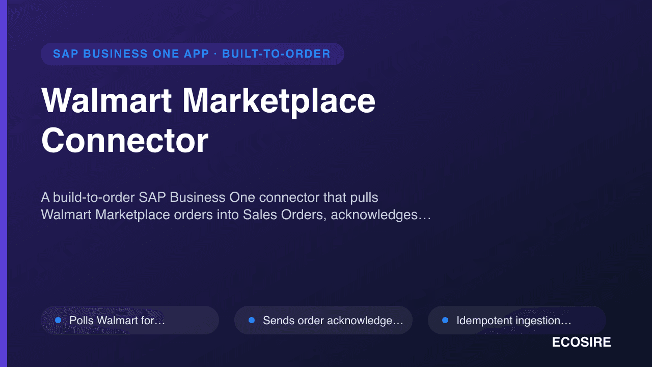 Walmart Marketplace Connector
