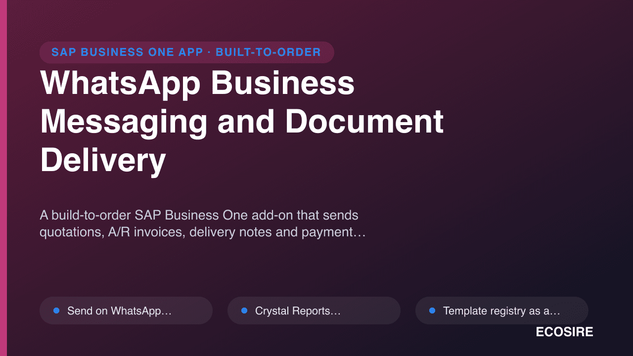 WhatsApp Business Messaging and Document Delivery
