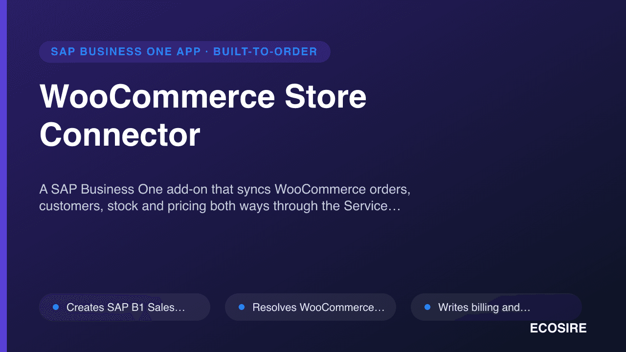 WooCommerce Store Connector