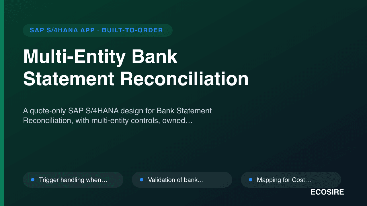 Multi-Entity Bank Statement Reconciliation
