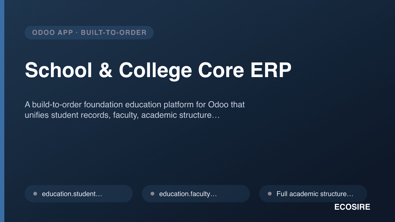 School & College Core ERP