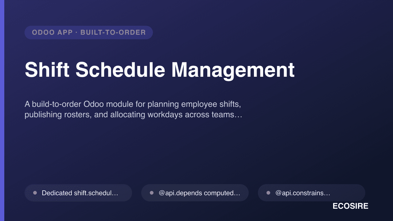 Shift Schedule Management