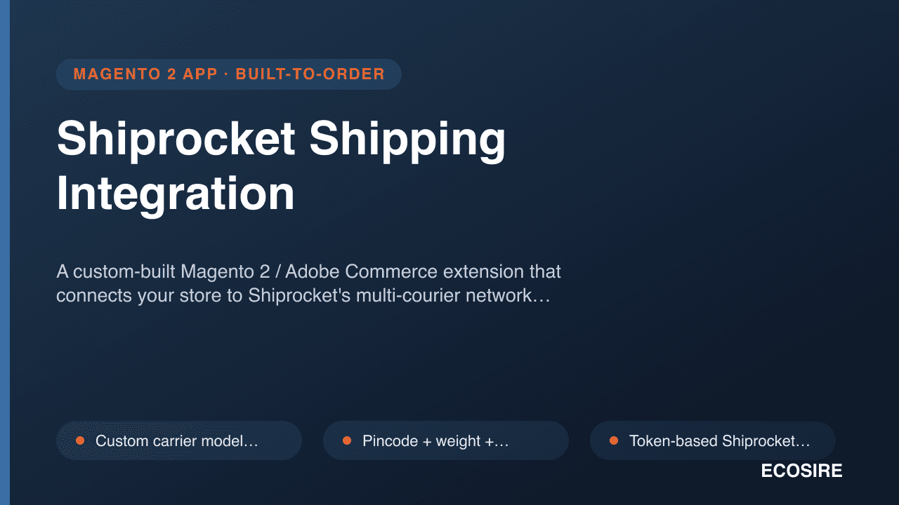 Shiprocket Shipping Integration