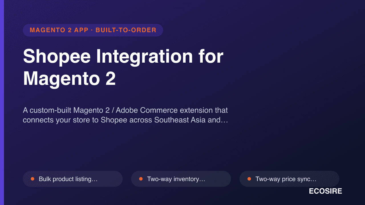 Shopee Integration for Magento 2