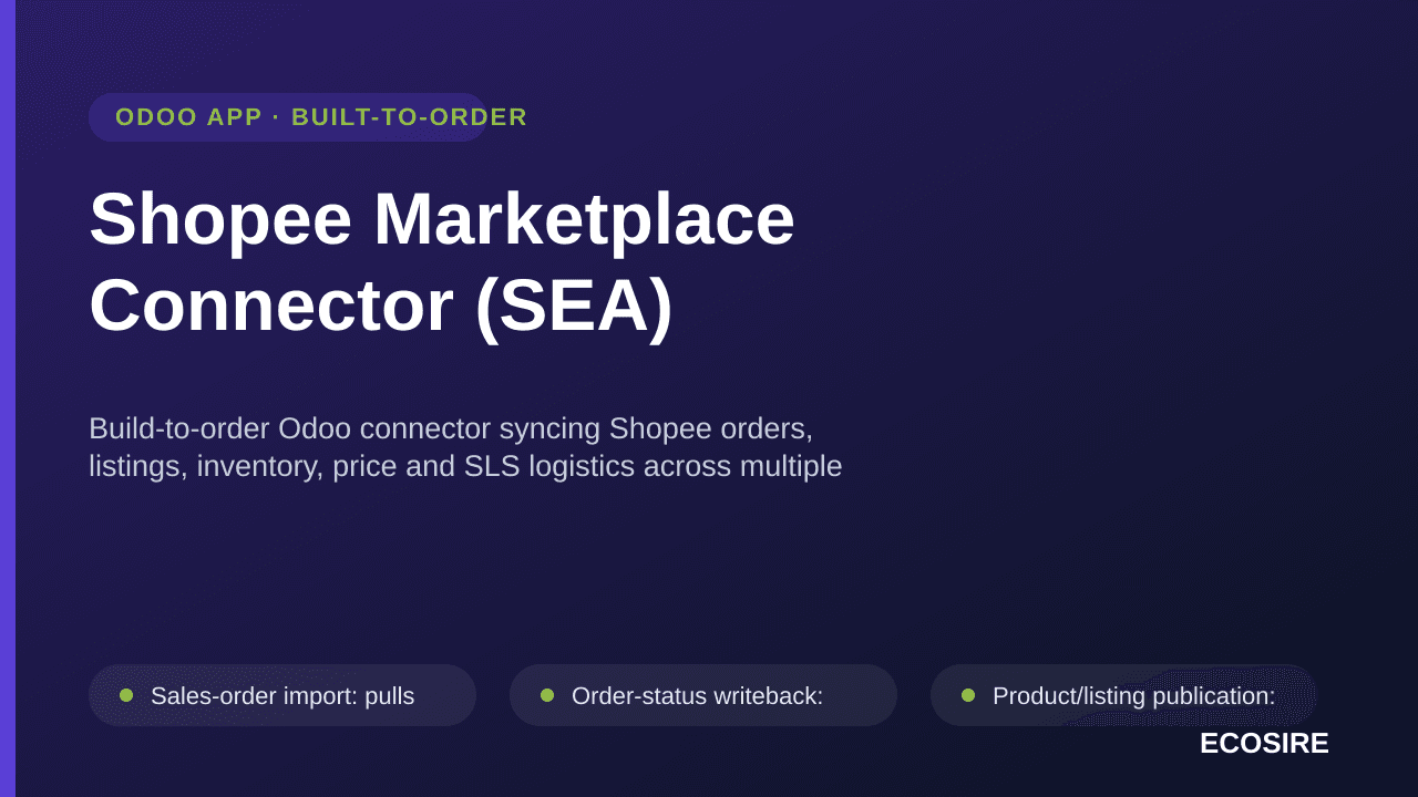 Shopee Marketplace Connector (SEA)