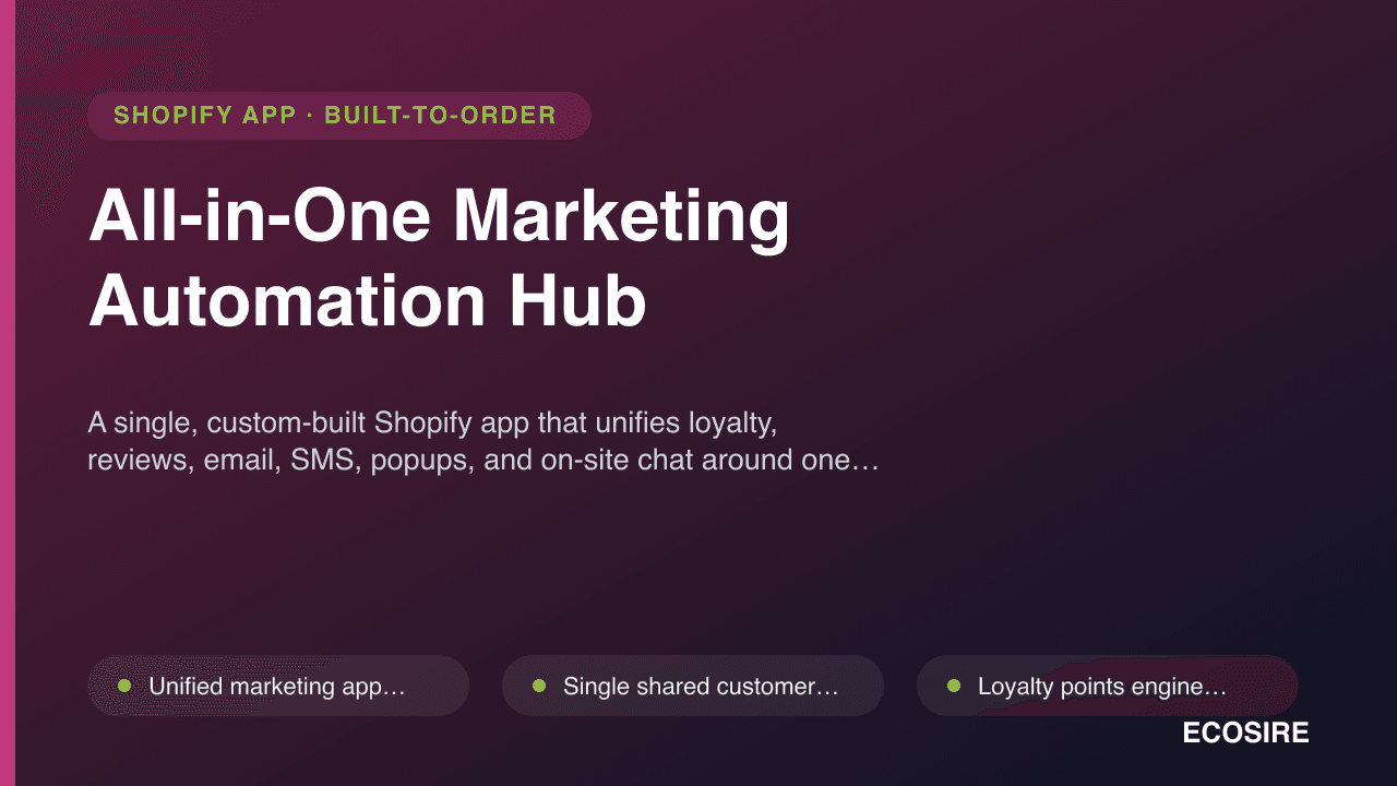 All-in-One Marketing Automation Hub