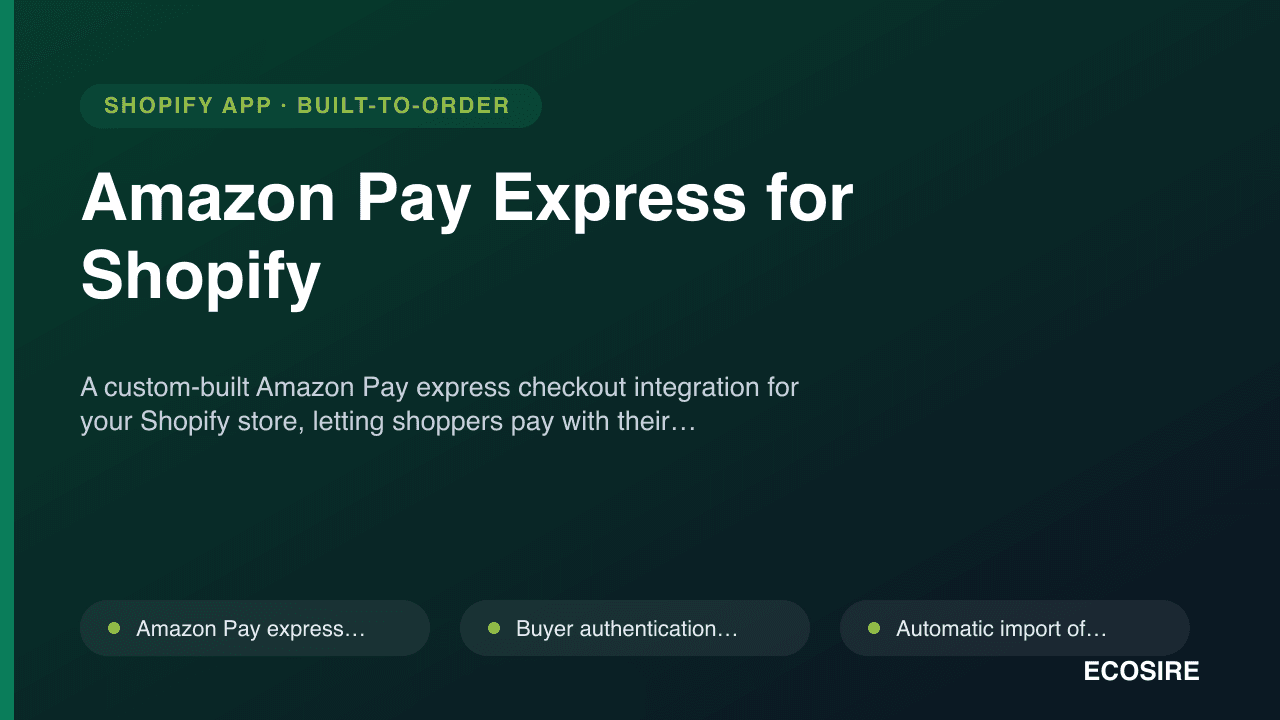 Amazon Pay Express for Shopify