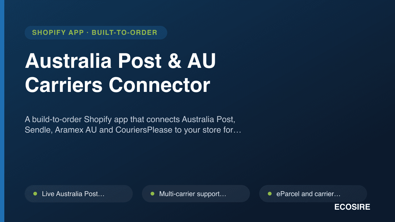 Australia Post & AU Carriers Connector
