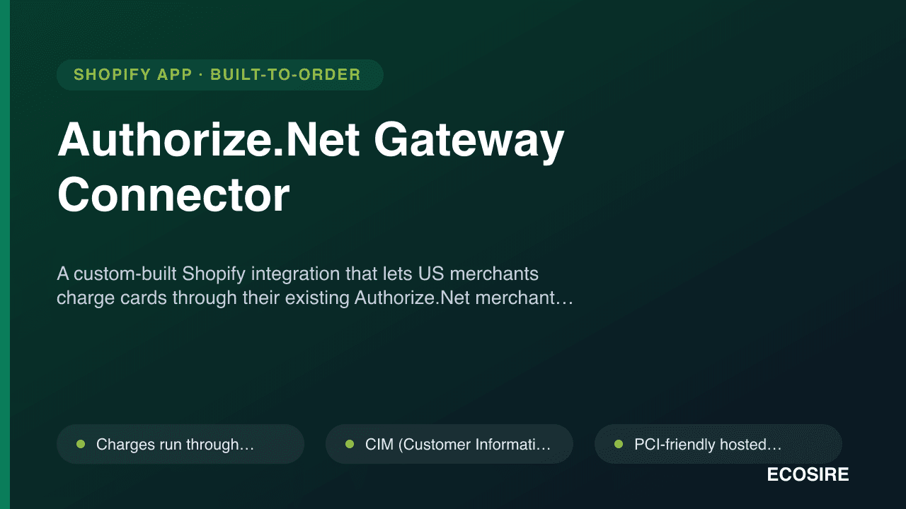 Authorize.Net Gateway Connector