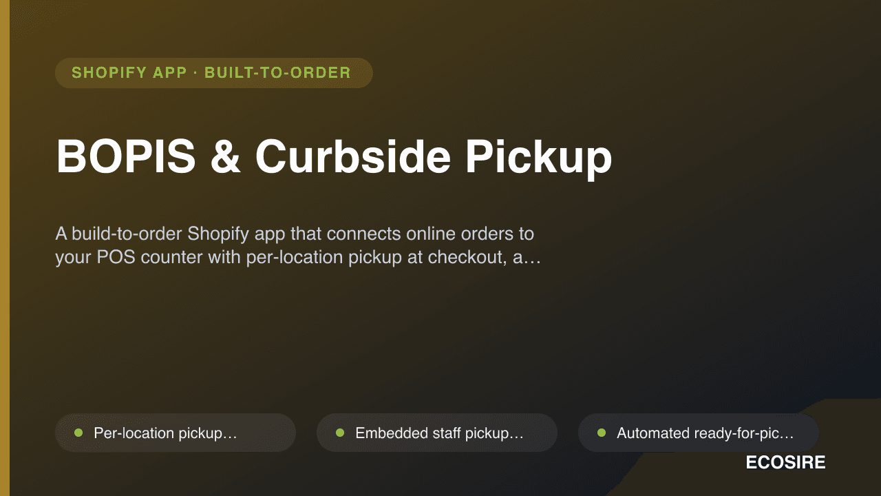 BOPIS & Curbside Pickup