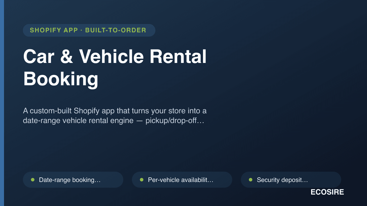 Car & Vehicle Rental Booking