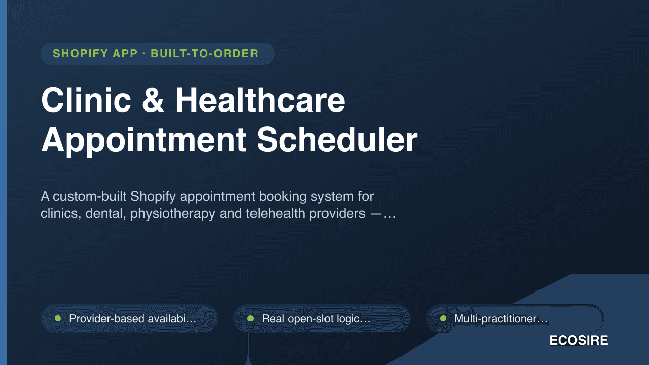 Clinic & Healthcare Appointment Scheduler