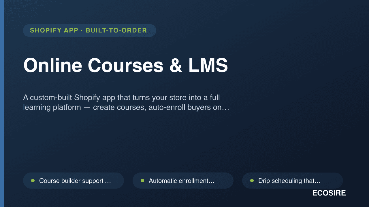 Online Courses & LMS