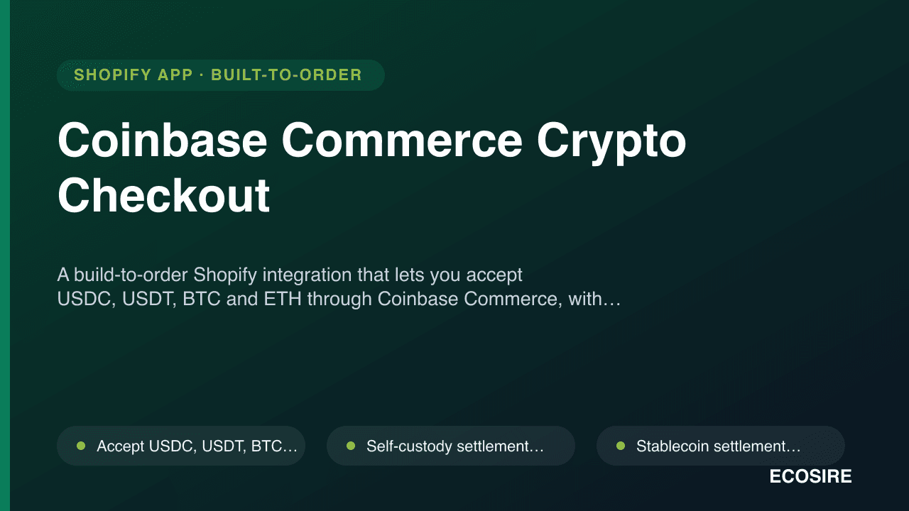 Coinbase Commerce Crypto Checkout