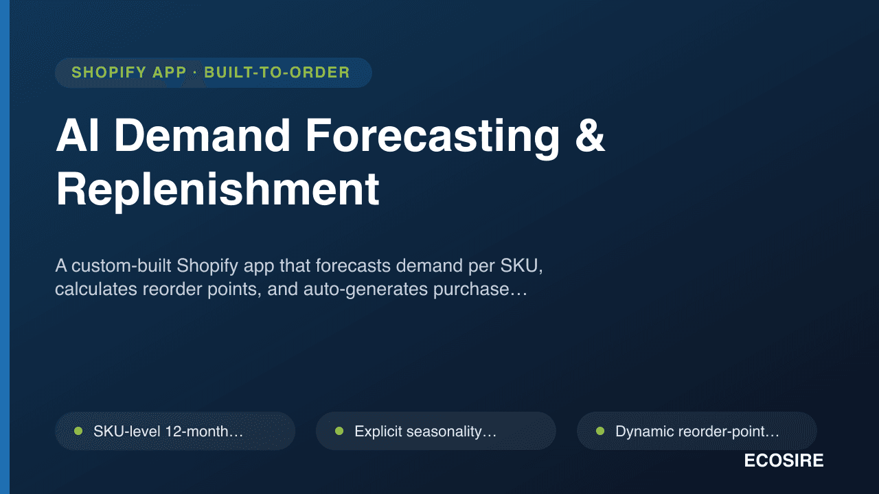 AI Demand Forecasting & Replenishment