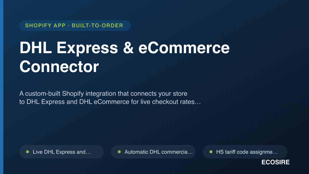 DHL Express & eCommerce Connector