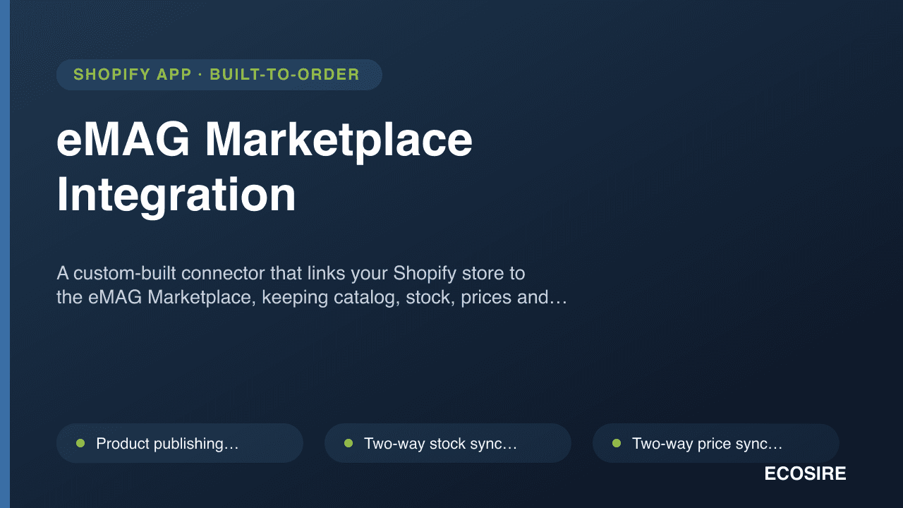 eMAG Marketplace Integration