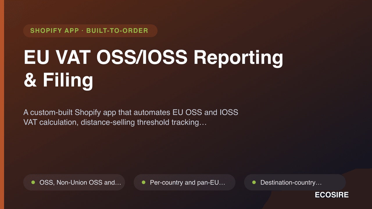 EU VAT OSS/IOSS Reporting & Filing