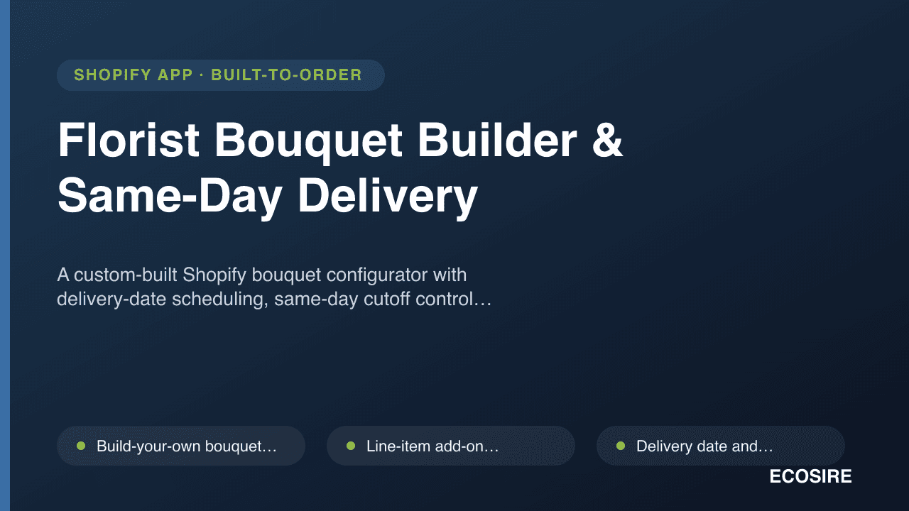 Florist Bouquet Builder & Same-Day Delivery