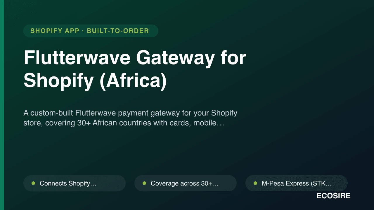 Flutterwave Gateway for Shopify (Africa)