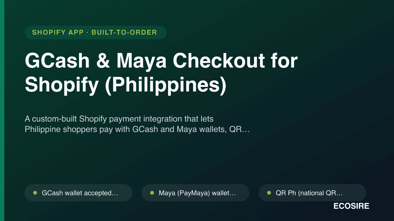 GCash & Maya Checkout for Shopify (Philippines)